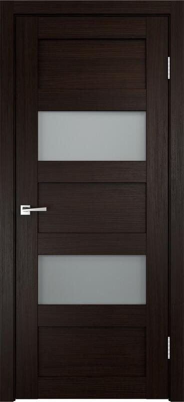 Межкомнатная дверь экошпон TREND со стеклом 2V