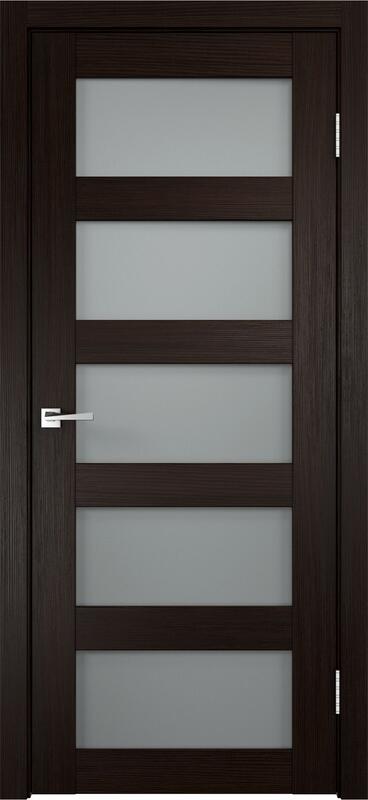 Межкомнатная дверь экошпон TREND со стеклом 5V
