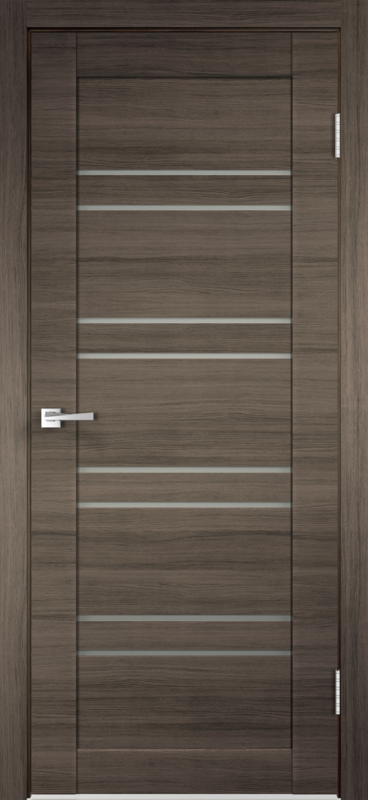Межкомнатная дверь экошпон LINEA 8 со стеклом