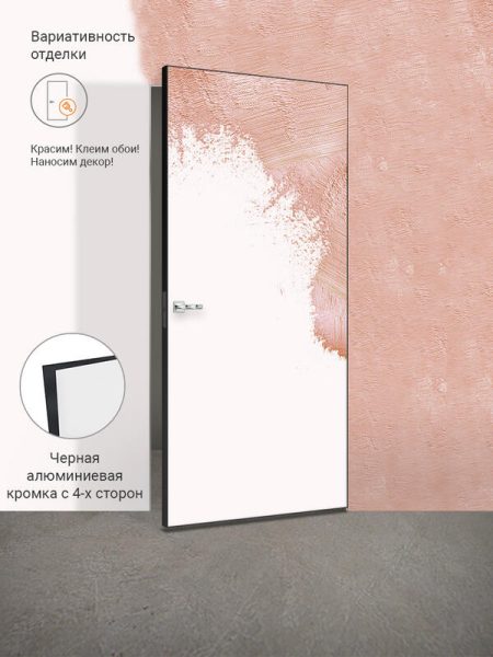 Межкомнатная дверь грунтованное INVISIBLE глухое