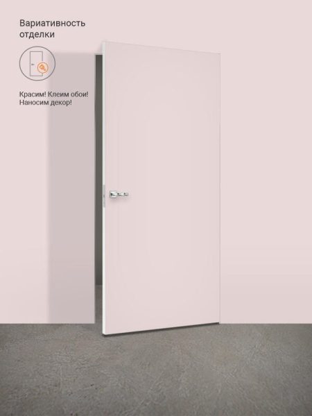 Межкомнатная дверь грунтованное INVISIBLE ОПТИМ 42 глухое