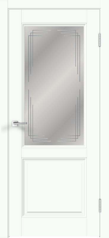 Межкомнатная дверь EMALUX VILLA со стеклом 2V
