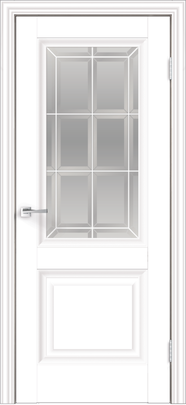 Межкомнатная дверь экошпон ALTO 8 со стеклом